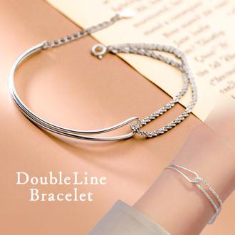 ブレスレット レディース 通販 ダイヤモンドハーツ blt-0430 Diamond Hearts アクセサリー メッシュチェーンダブルラインブレスレット 腕輪 女性 誕生日 おしゃれ かわいい 大人 可愛い ブランド ギフト プレゼント カジュアル プチプラ