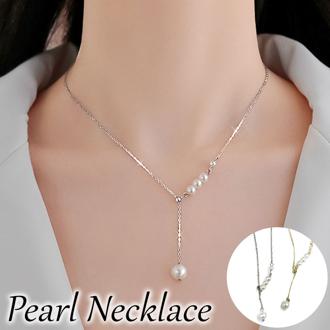 パール y字 ネックレス 通販 ペンダント 首飾り ジュエリー アクセサリー レディース フォーマル かわいい おしゃれ 可愛い オシャレ 大人っぽい 上品 シンプル Y字パールネックレス nec-0540 ダイヤモンドハーツ Diamond Hearts