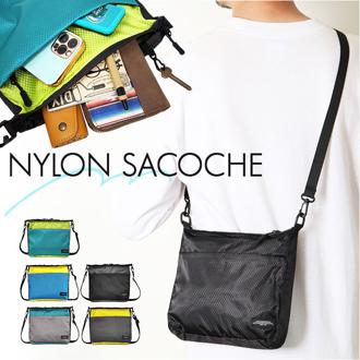 サコッシュバッグ メンズ 斜めがけ 通販 サコッシュ レディース ショルダーバッグ ショルダーバック 肩掛け 斜め掛け 斜めがけバッグ ななめがけ ナイロン ストラップ取り外し 軽量 軽い バッグインバッグ クラッチバッグ 男女兼用 おしゃれ オシャレ かわいい