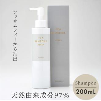 エイジングケアシャンプー 通販 エイジングケア シャンプー TEA REMEDIES RENEW ティーレメディーズ リニュー 200ｍL アミノ酸系 ダメージケア キューティクル 天然成分 紅茶エキス ナチュラル 色落ち防止 アッサムティー ヘアケア 美容
