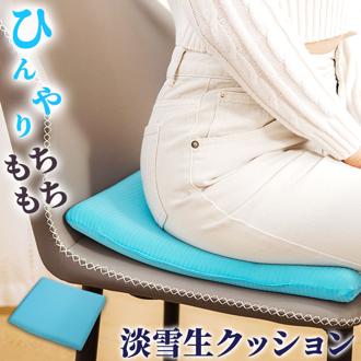 クッション 低反発 通販 低反発接触冷感クッション マルチクッション スクエアクッション 四角 ひんやり 冷感 腰当て 肘置き 枕 まくら 快適 PCクッション おしゃれ かわいい インテリア ソファー 椅子 いす ギフト プレゼント 淡雪生クッション