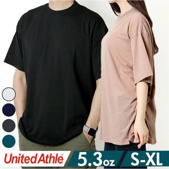 UnitedAthle ユナイテッドアスレ 半袖 Tシャツ 通販 半袖Tシャツ tシャツ 半袖tシャツ なめらか 滑らか ユニセックス 5.3オンス ポリエステル 綿 男女兼用 着心地が良い きれいめ ベーシック カジュアル シンプル 無地 メンズ レディース