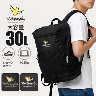 マークゴンザレス リュック 30リットル 通販 mark gonzales VJMG-0016 バックパック デイパック リュックサック 黒リュック 大きめ A4 通学 通勤 男子 女子 大容量 大学生 中学生 高校生 メンズ レディース 30L メンズバッグ