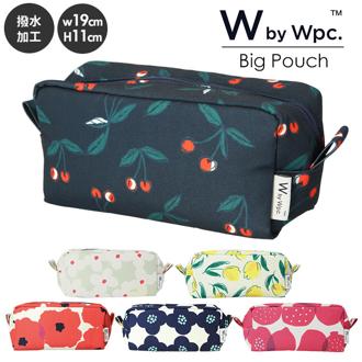 ポーチ ブランド wpc 通販 大きめ おしゃれ 小物入れ レディース 撥水 はっ水 通勤 通学 大人 かわいい 旅行 出張 化粧ポーチ テキスタイル 花柄 W by Wpc. ダブリュピーシー ビッグポーチ W008 レディースバッグ