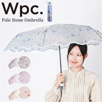 wpc ビニール傘 折りたたみ傘 通販 ビニール 傘 ワールドパーティー 雨傘 折り畳み傘 かさ カサ 手開き レディース おしゃれ 大人 54cm ブランド Wpc. ペールストーンアンブレラミニ PT-0070-002 雨具 女性用 レディース雨傘