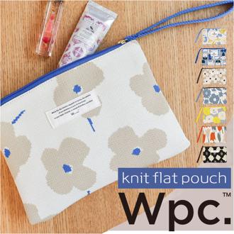 wpc ワールドパーティ ニット フラット ポーチ 通販 フラットポーチ 化粧ポーチ メイクポーチ 小物入れ トラベルポーチ WPC Wpc. コンパクト かわいい 可愛い レディース 女性 大人 贈り物 ギフト おしゃれ オシャレ