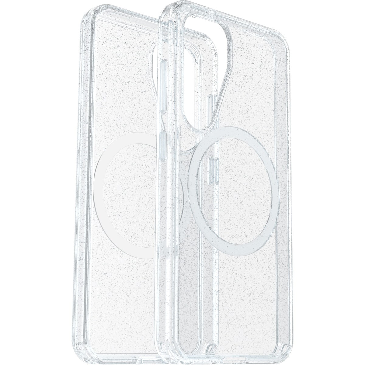 Galaxy S25  スマホケース スマホカバー Symmetry Clear Magnets Qi2ワイヤレス充電器対応 耐衝撃 ラメ グリッター スターダスト (77-97407)