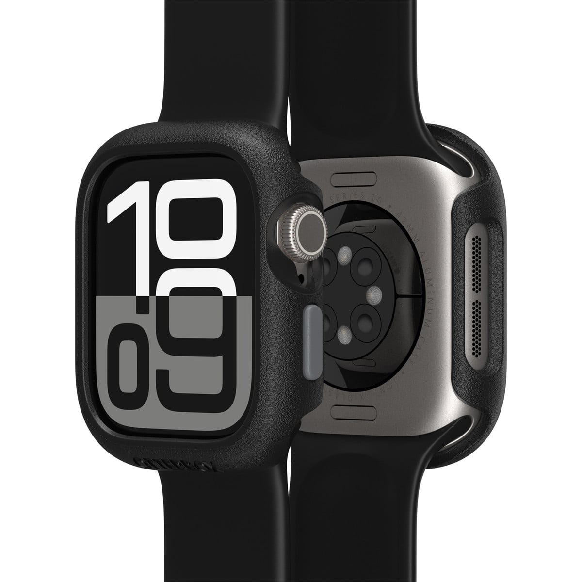 AppleWatch Series 10 アップルウォッチ10対応 42mm用カバー Watch Bumper ブラック ペイブメント (77-97902)