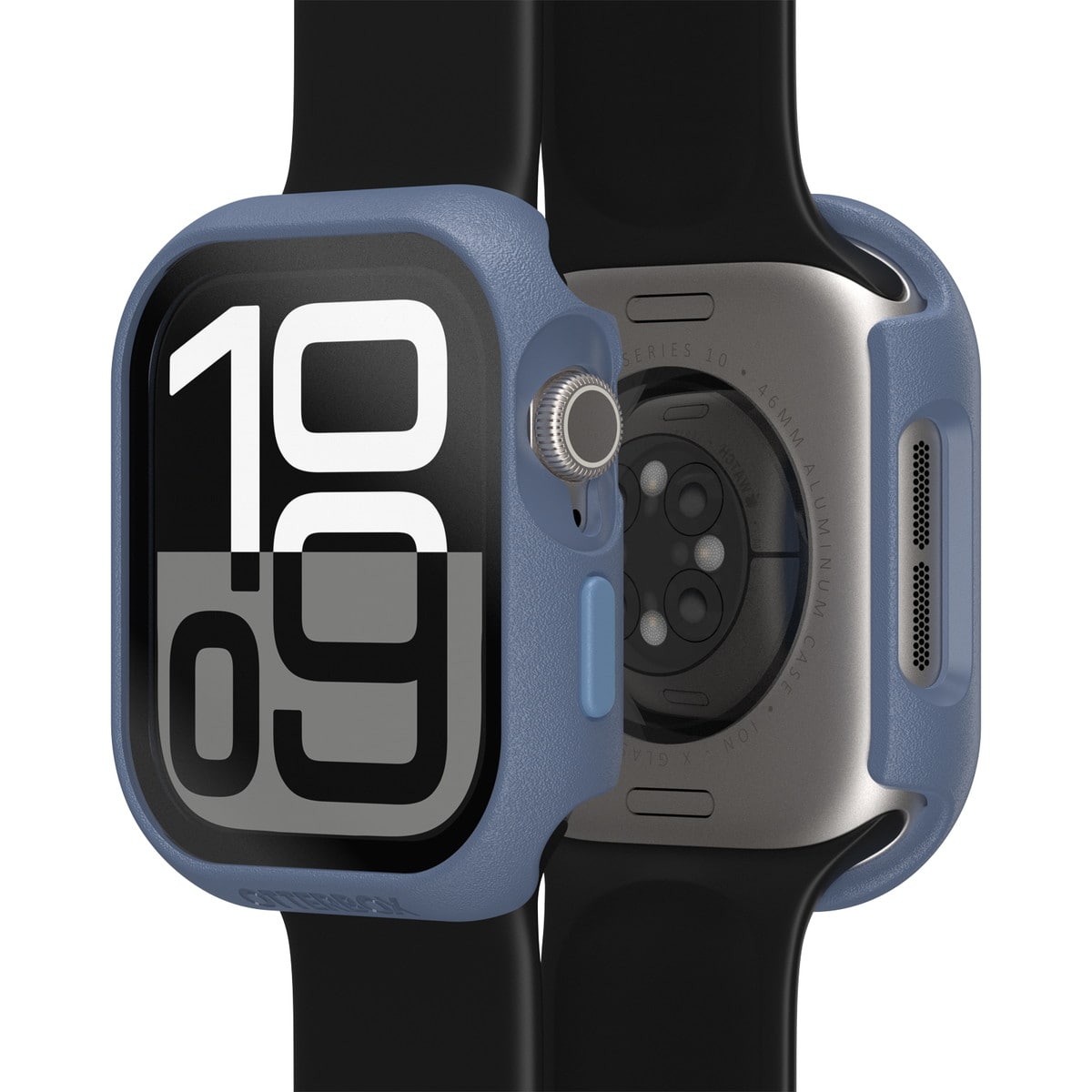 AppleWatch Series 10 アップルウォッチ10対応 46mm用カバー Eclipse Case スクリーンプロテクタ一体型 ブルー ベイビーブルージーンズ (77-97907)