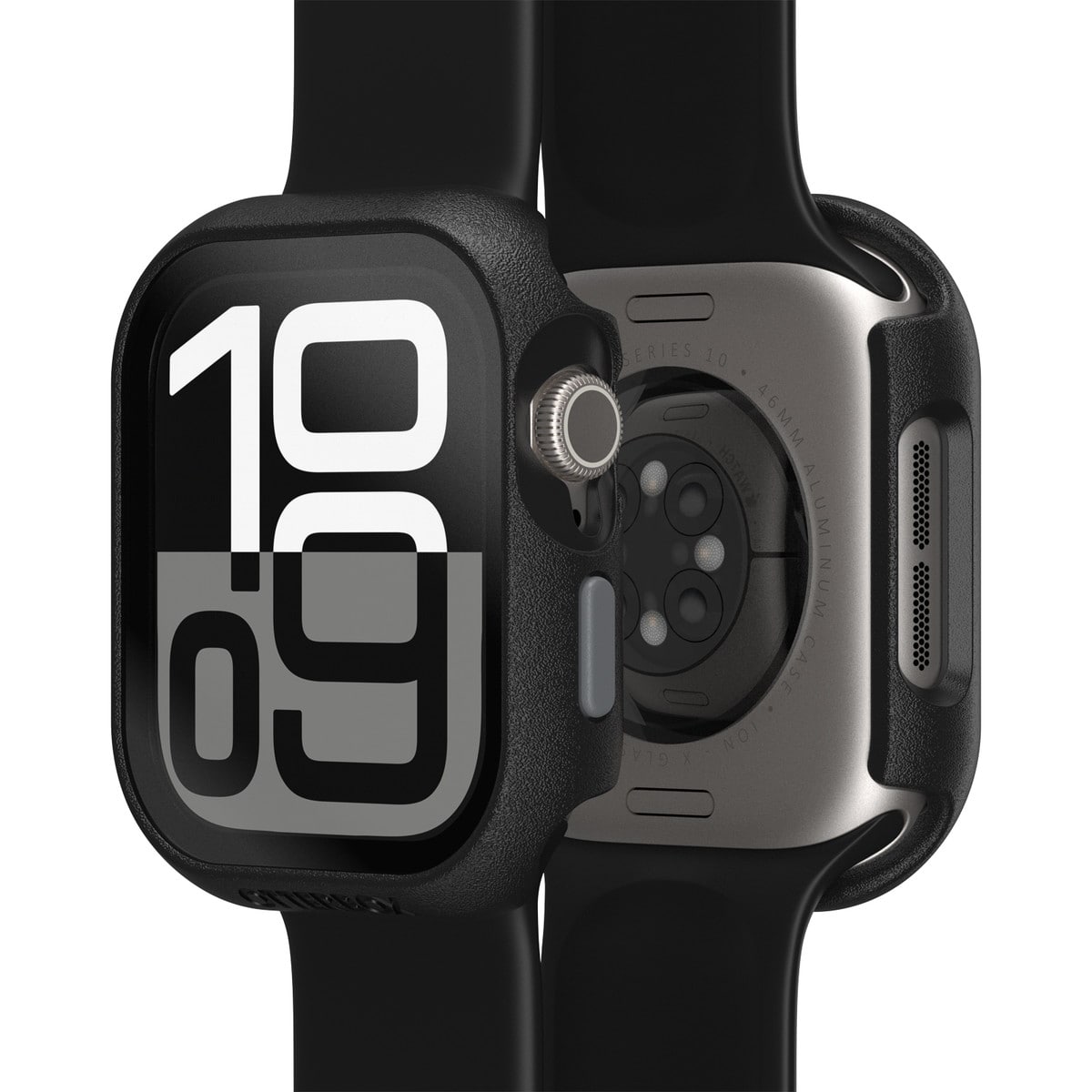 AppleWatch Series 10 アップルウォッチ10対応 46mm用カバー Eclipse Case スクリーンプロテクタ一体型 ブラック ペイブメント (77-97908)