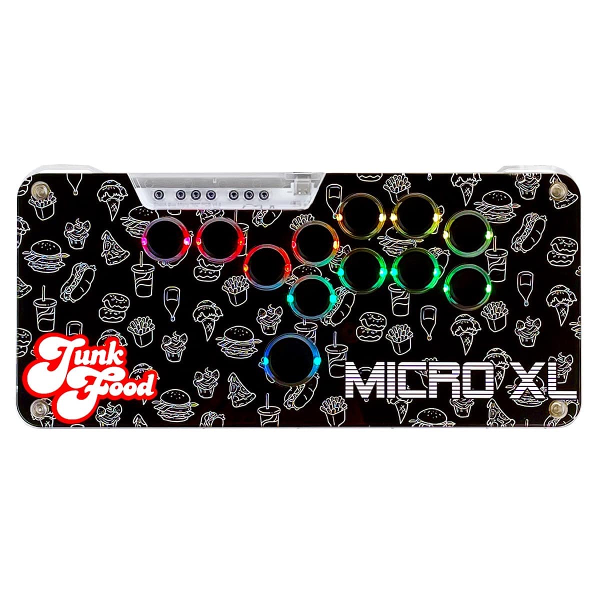 ＜特価価格！＞ JunkFood[ジャンクフード] SnackBox MICRO XL BLACK アーケードコントローラー アケコン カスタマイズ可 レバーレス 安定感抜群 保護バッグ付 ブラック (MG-SBMXL-AW)