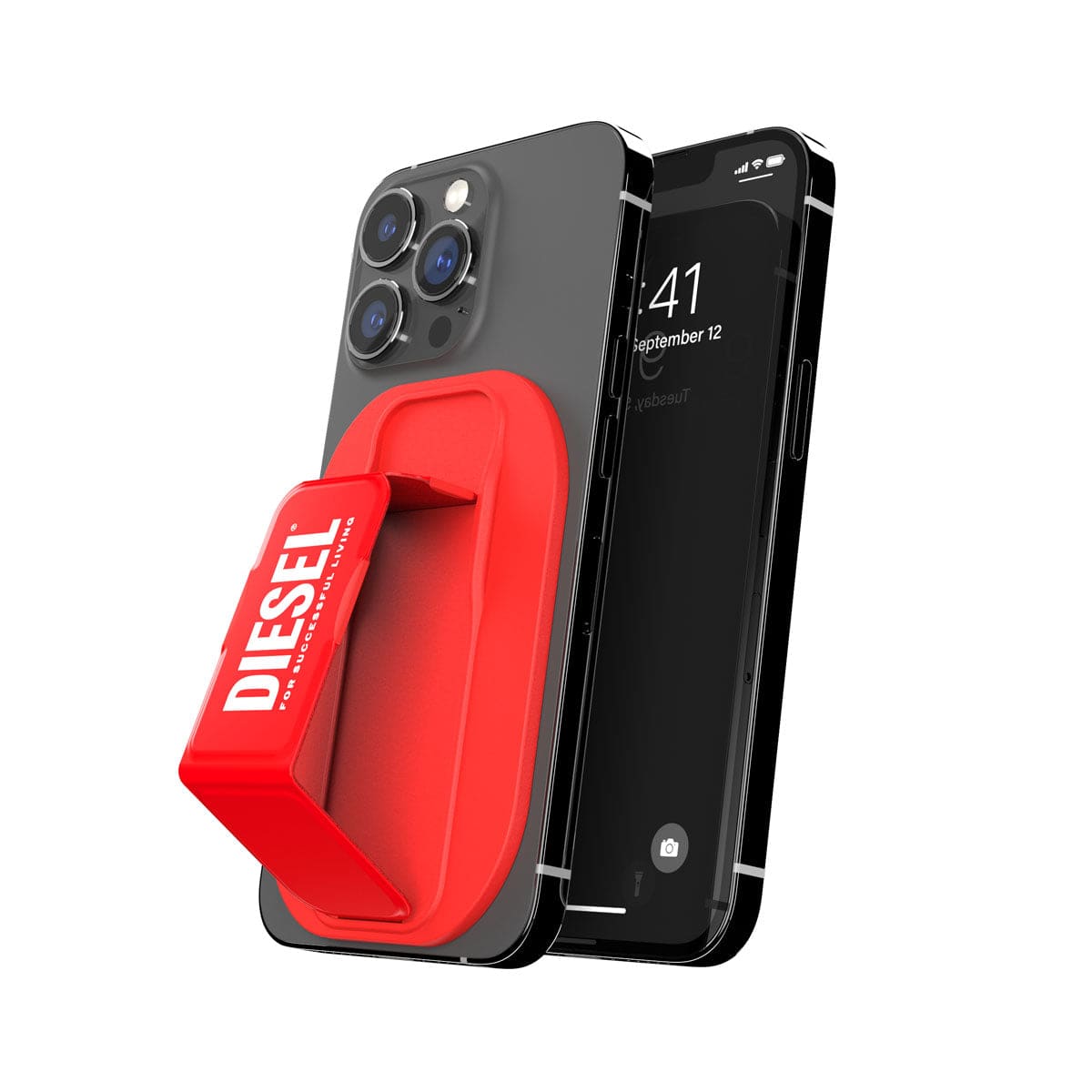 DIESEL[ディーゼル] MagSafe Universal GripStand Red グリップスタンド ユニバーサルタイプ MagSafe対応 レッド ≪特価！≫ (50112)