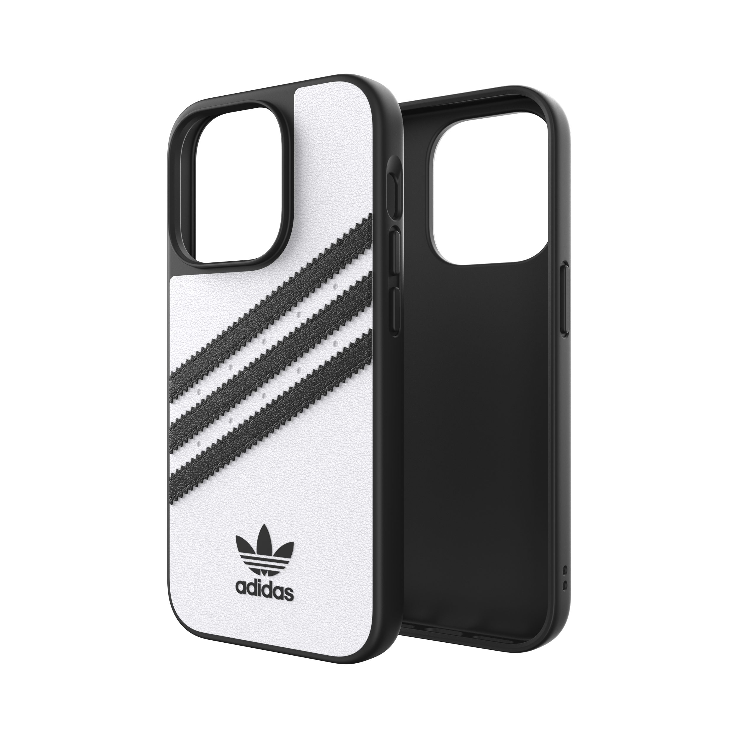 adidas Originals[アディダス オリジナルス] iPhone 14 Pro スマホケース スマホカバー White/Black SAMBAシリーズモチーフ ホワイト/ブラック ≪特価！≫ (50190(GC2937))