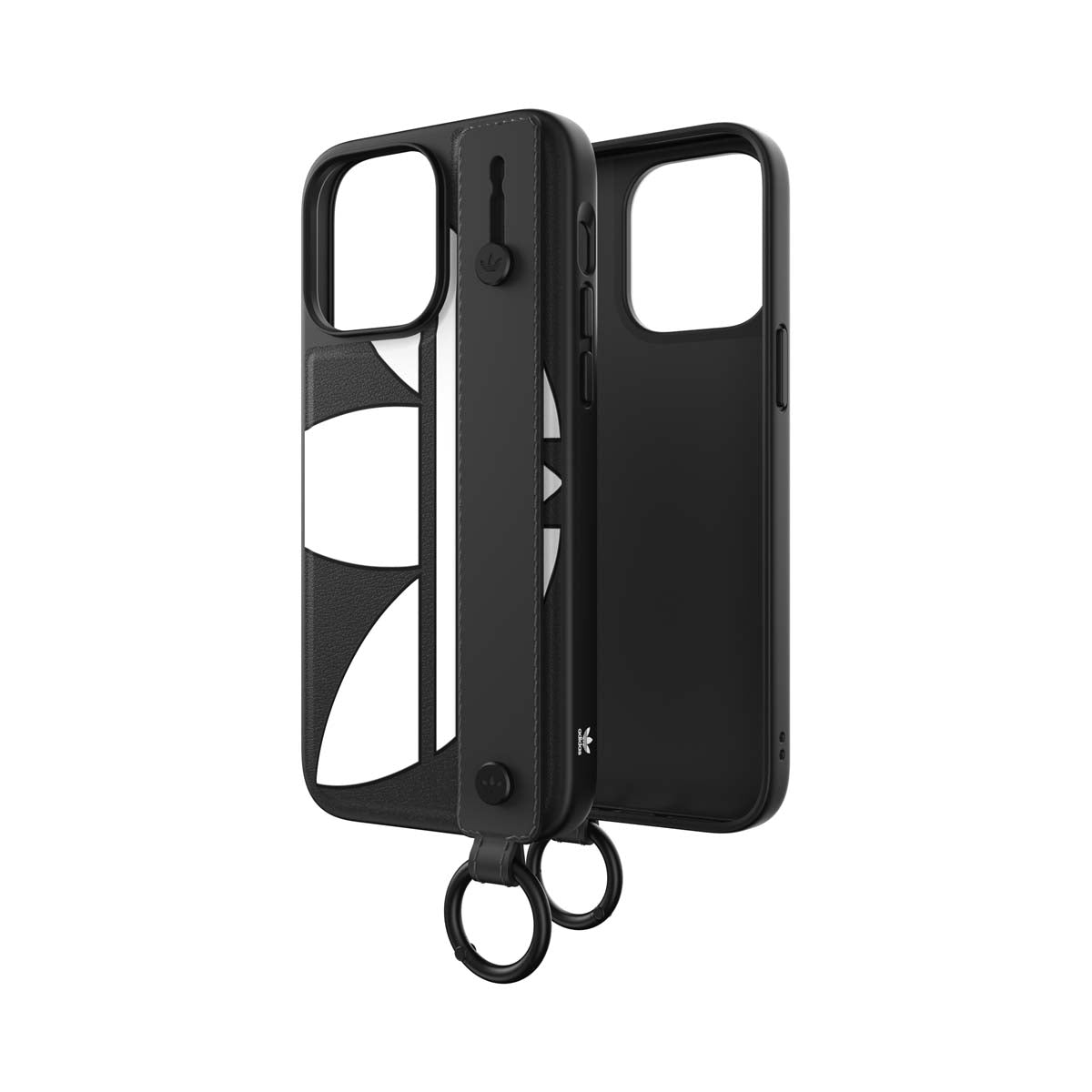 adidas Originals[アディダス オリジナルス] iPhone 14 Pro Max スマホケース スマホカバー Big Logo Black ハンドストラップ付 ハンドベルト付 リング付 ロゴ ブラック ≪特価！≫ (50216(GC2983))