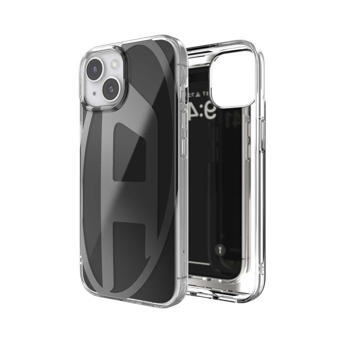 DIESEL[ディーゼル] iPhone 15 case Oval D Black スマホケース スマホカバー ディーゼル オーバルD ロゴ ワイヤレス充電対応 ブラック (60039)