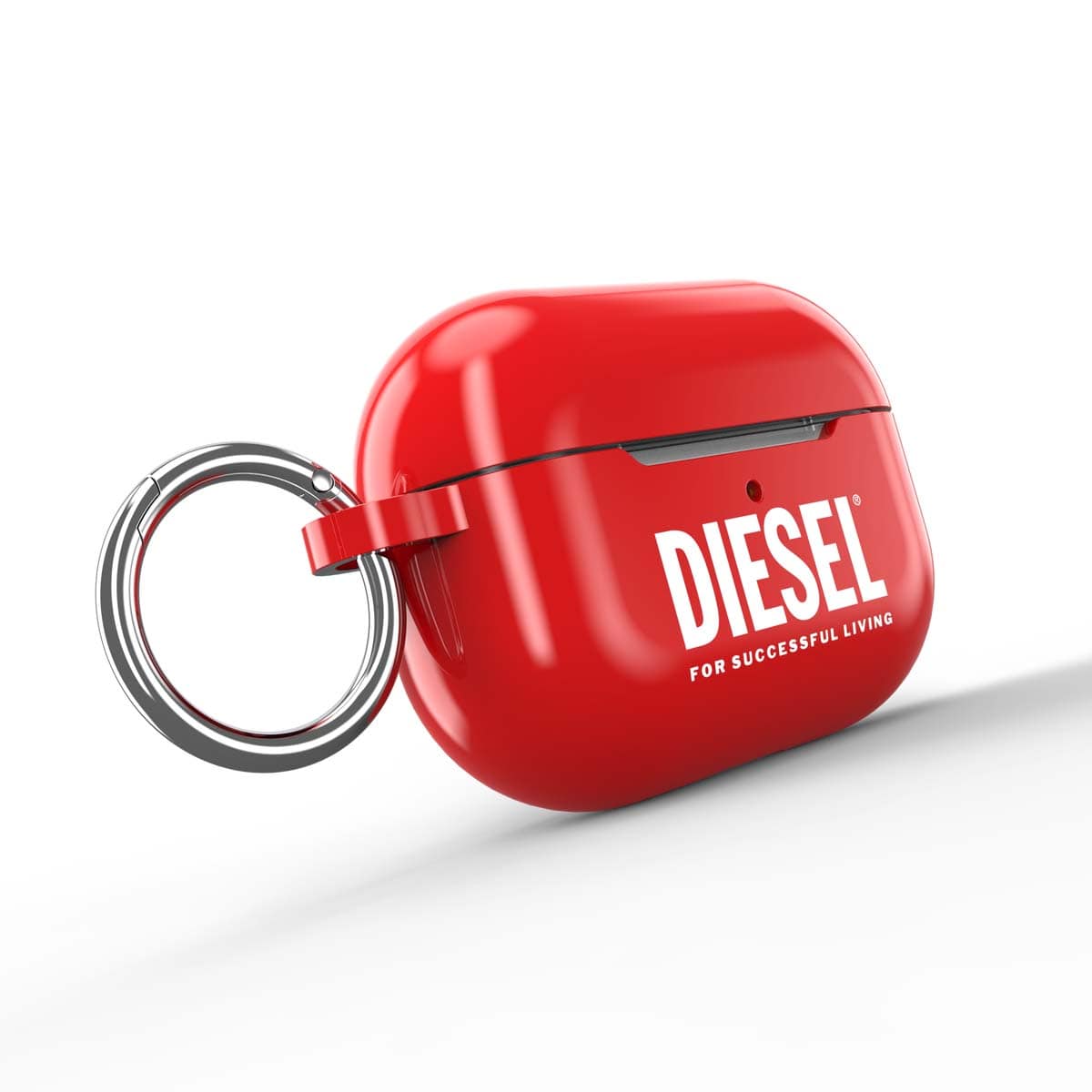 DIESEL[ディーゼル] AirPods Pro case Biscotto Red エアーポッズプロ ケース カバー クリップリング付 レッド (60066)