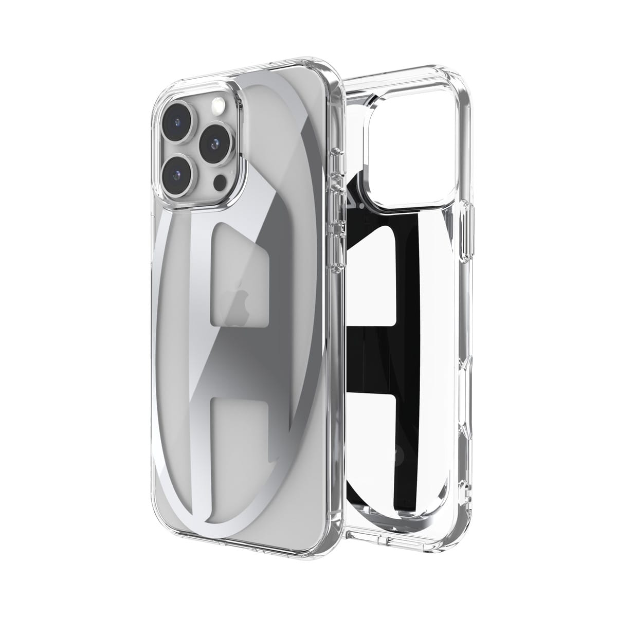 DIESEL[ディーゼル] iPhone 16 Pro Max case Oval D Mirror Clear/Silver スマホケース スマホカバー オーバルD ロゴ ミラーデザインデザイン メタリック クリア/シルバー (60142)
