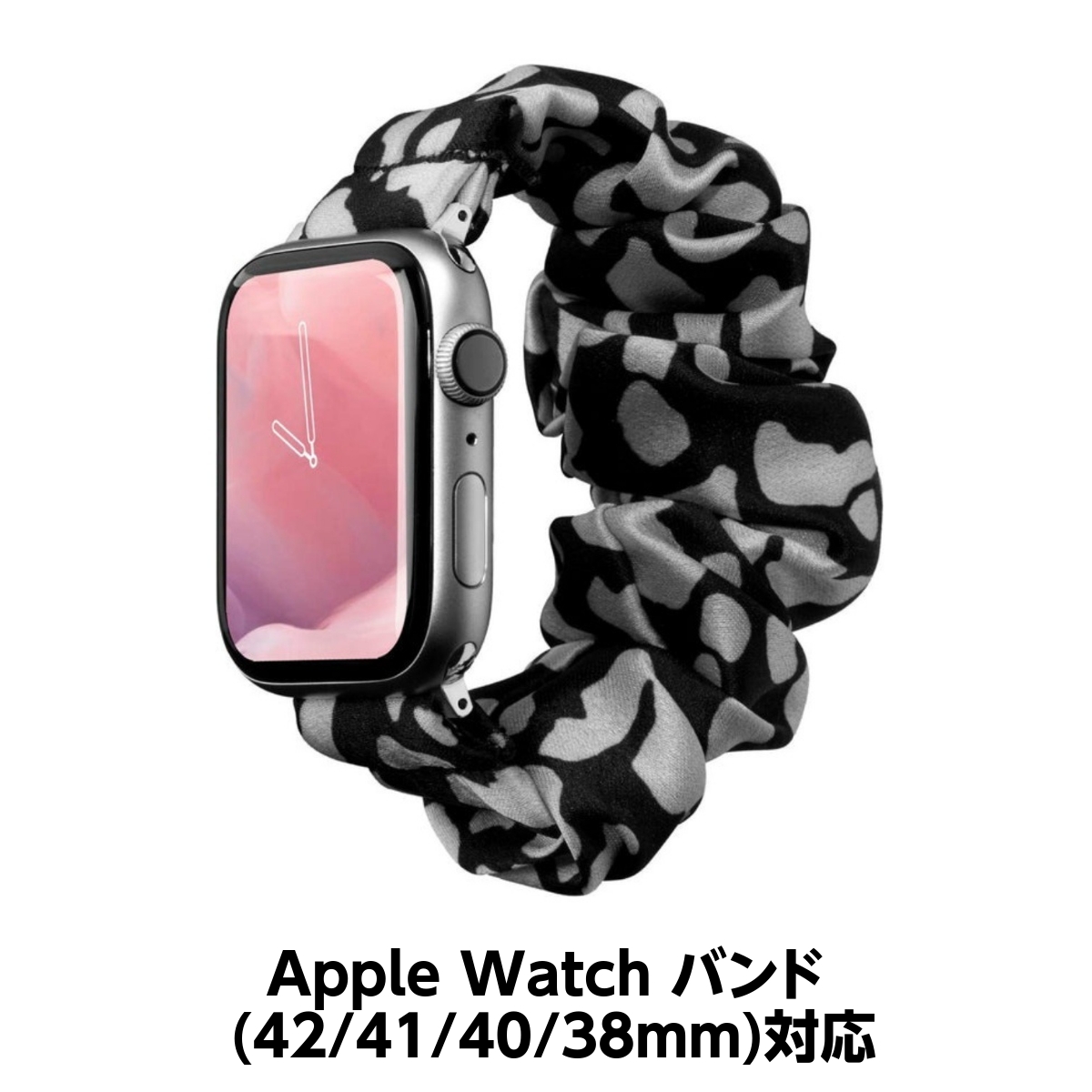[OUTLET] Apple Watch バンド (42/41/40/38mm)用 POP LOOP Watch Strap モノ(モノトーン) Black/Gray(ブラック/グレー) LAUT[ラウト]