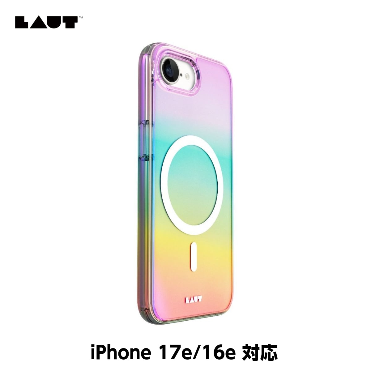 iPhone 17e/16e スマホケース スマホカバー MagSafe対応 パール LAUT[ラウト] HOLO[ハロ] (L_IPSE4_HO_W)