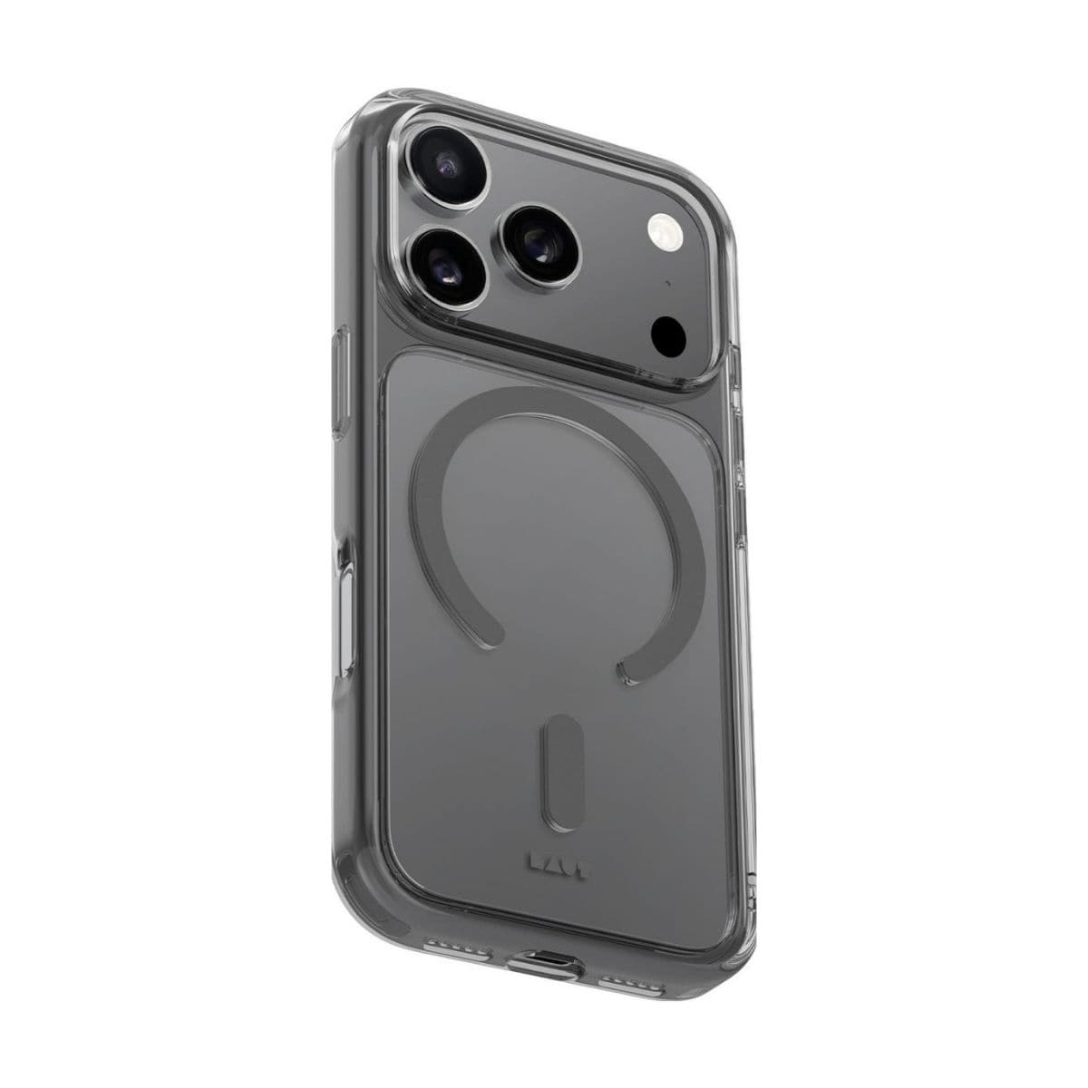 LAUT[ラウト] iPhone 17 Pro スマホケース スマホカバー CRYSTAL FLURO クリアグレー