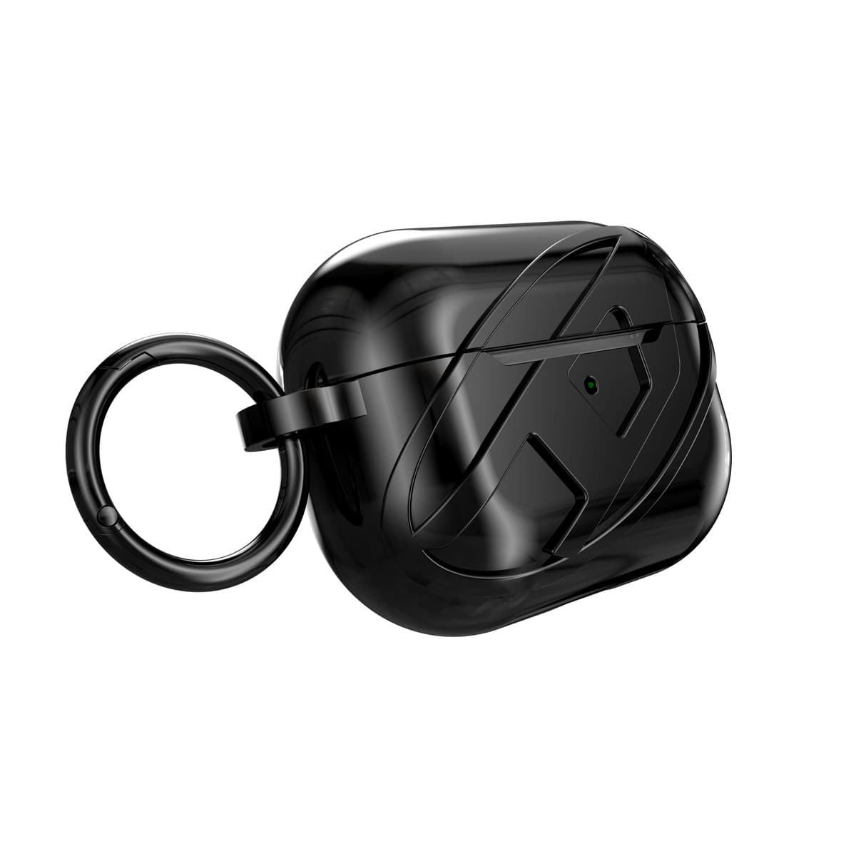 DIESEL[ディーゼル] AirPods Pro Case Oval D GLOSSY Black エアー