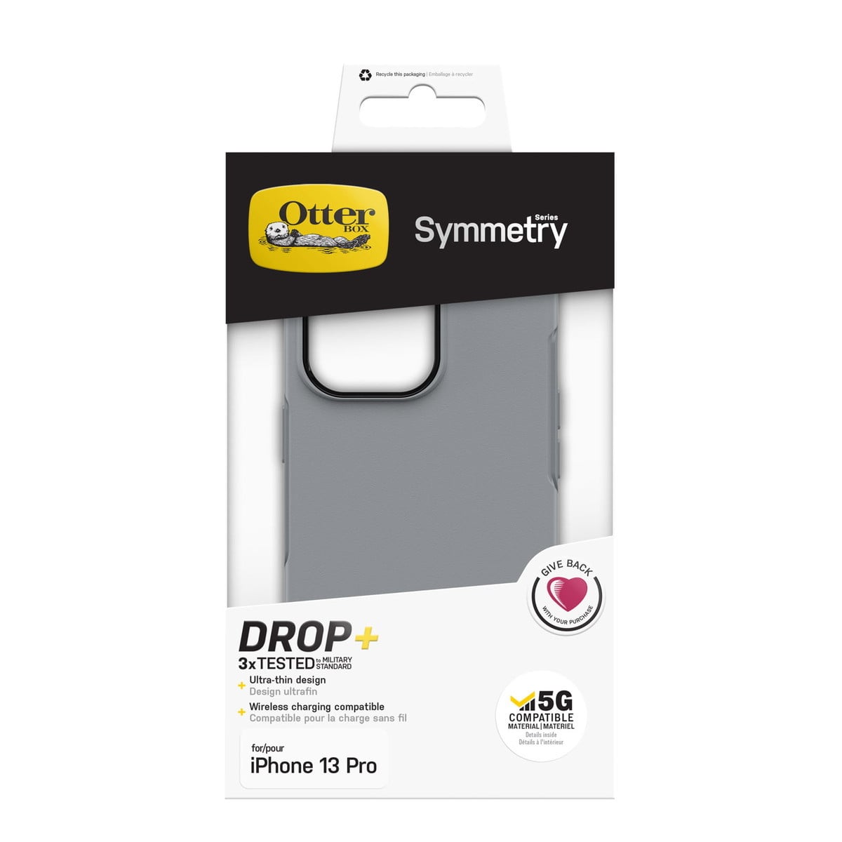 [OUTLET] iPhone 13 Pro スマホケース スマホカバー レシルグレイ(グレー) OtterBox[オッターボックス] Symmetry[シンメトリー] (77-83472)