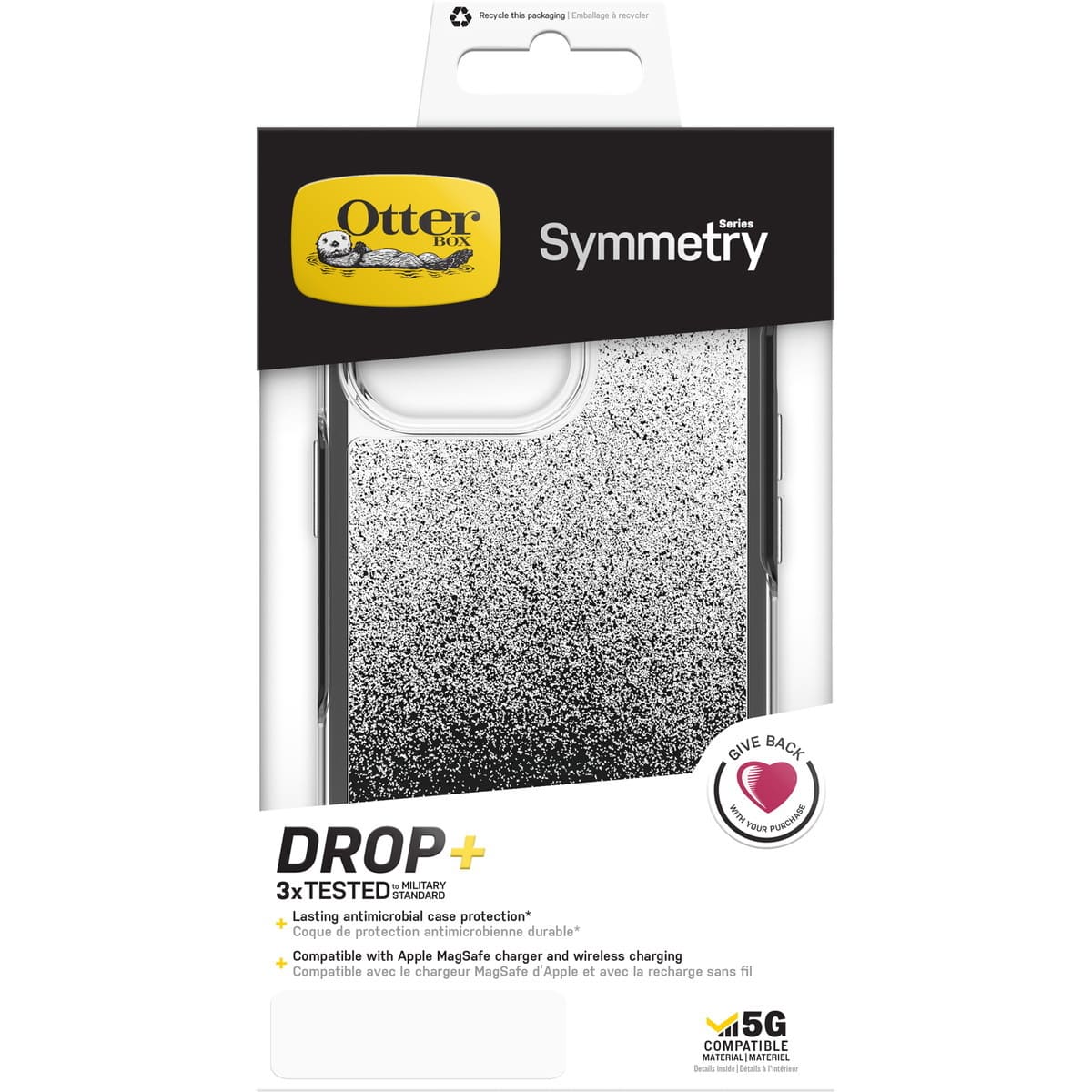 [OUTLET] iPhone 13 Pro スマホケース スマホカバー Clear(クリア)/Black(ブラック) グラデーション OtterBox[オッターボックス] Symmetry[シンメトリー] OMBRE SPRAY(オンブレ・スプレー) グラフィック (77-83492)