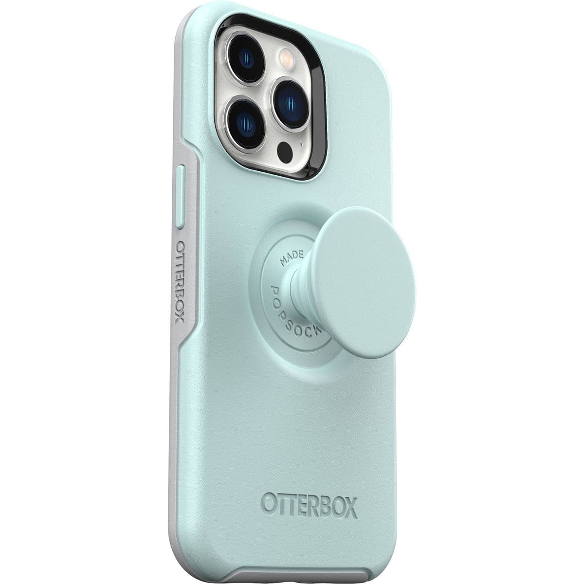 [OUTLET] iPhone 13 Pro スマホケース スマホカバー スマホグリップ/スマホスタンド内蔵 トランクィルウォーターズ(ミントカラー) OtterBox[オッターボックス] OTTER+POP Symmetry[オッター・ポップ シンメトリー] (77-83545)