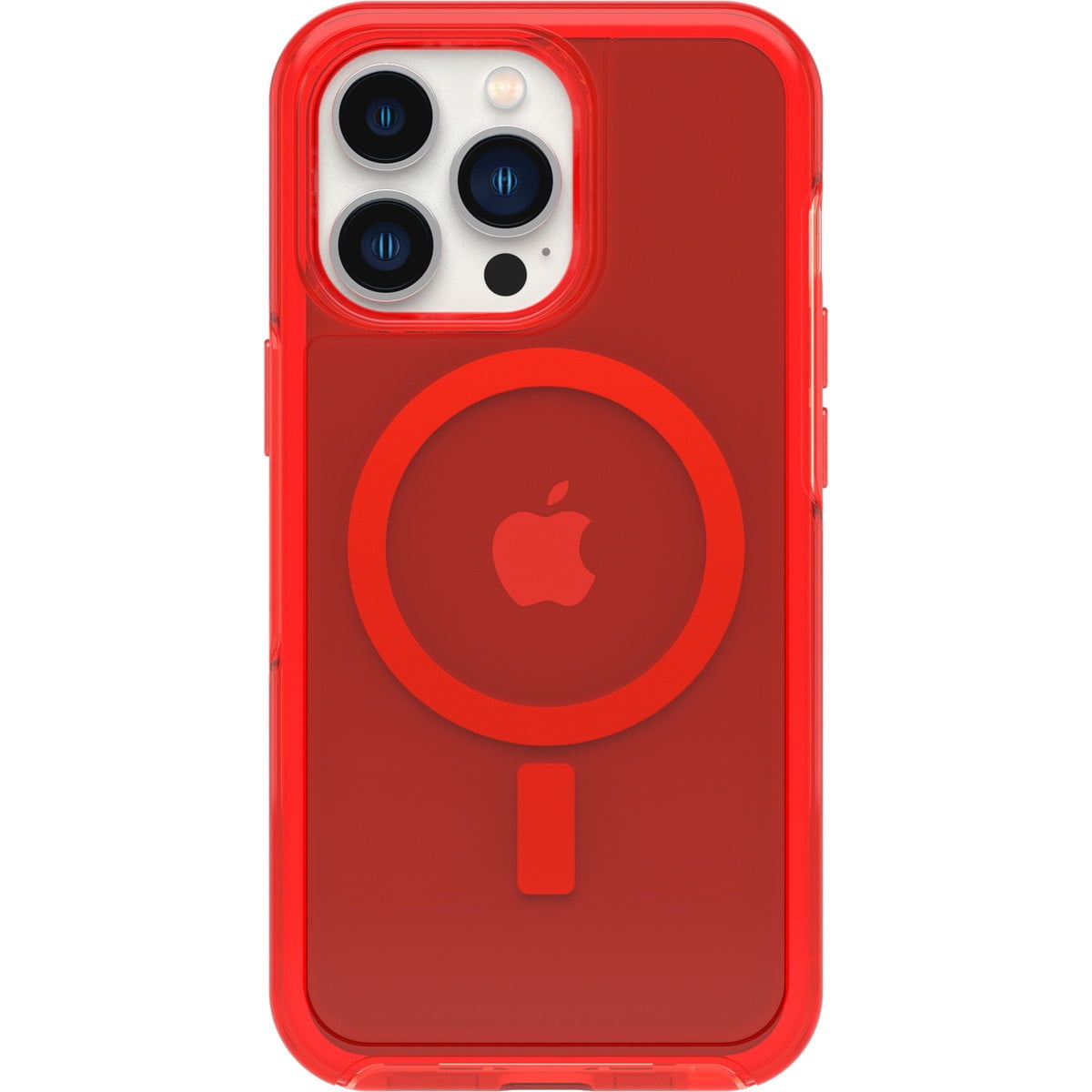 [OUTLET] iPhone 13 Pro スマホケース スマホカバー MagSafe対応 CLEAR/インザレッド(クリア/レッド) OtterBox[オッターボックス] Symmetry PLUS[シンメトリー プラス] (77-83642)