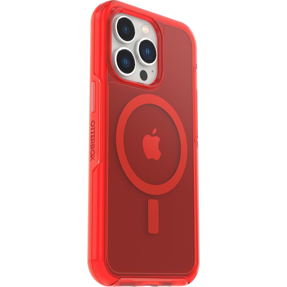 [OUTLET] iPhone 13 Pro スマホケース スマホカバー MagSafe対応 CLEAR/インザレッド(クリア/レッド) OtterBox[オッターボックス] Symmetry PLUS[シンメトリー プラス] (77-83642)