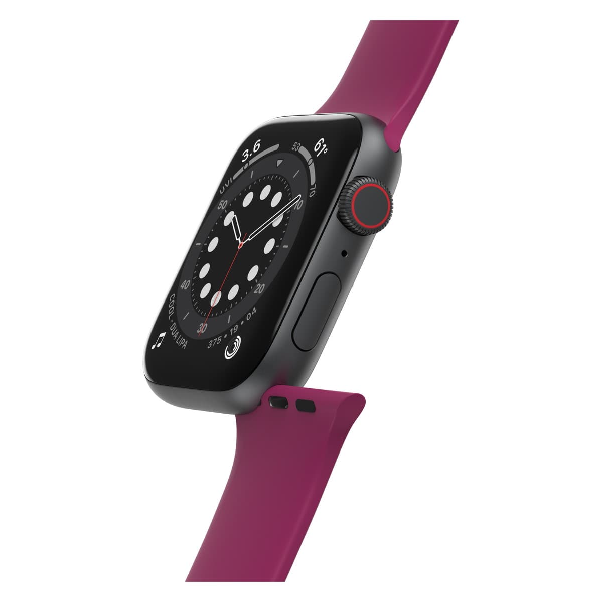[OUTLET] Apple Watchバンド (49/46/45/44mm) シリコン素材 抗菌素材使用 パルスチェック(パープル) OtterBox[オッターボックス] (77-83886)
