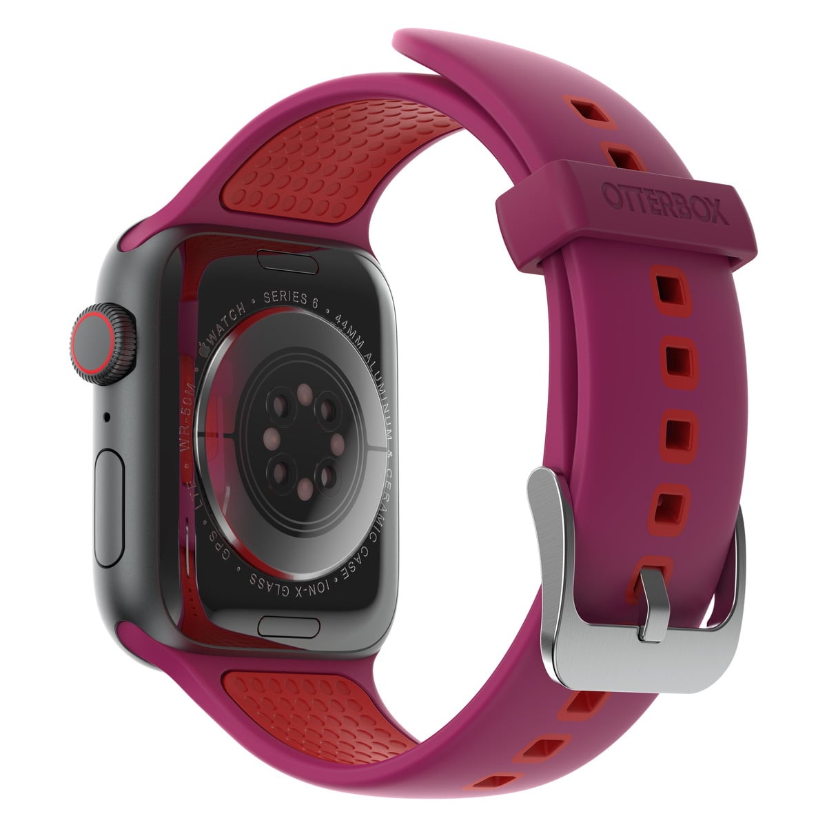 [OUTLET] Apple Watchバンド (49/46/45/44mm) シリコン素材 抗菌素材使用 パルスチェック(パープル) OtterBox[オッターボックス] (77-83886)