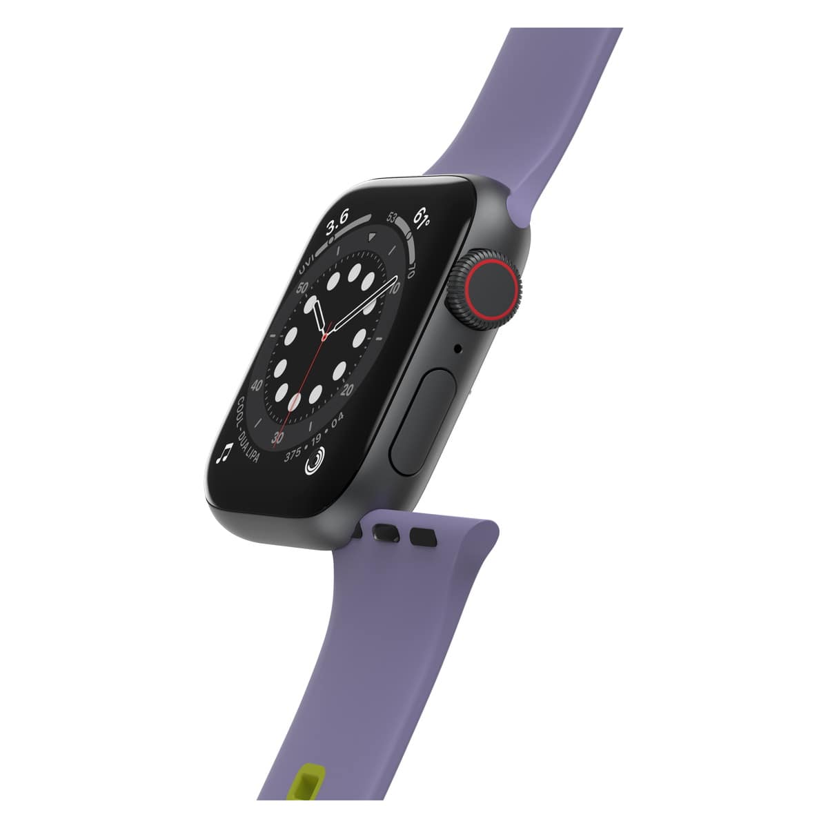 [OUTLET] Apple Watchバンド (42/41/40/38mm) シリコン素材 抗菌素材使用 バックインタイム(ラベンダー) OtterBox[オッターボックス] (77-83899)