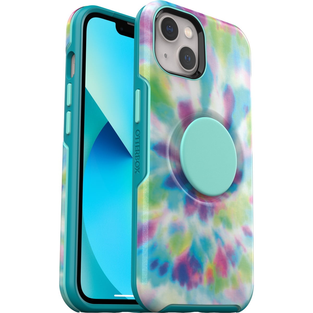 [OUTLET] iPhone 13 スマホケース スマホカバー スマホグリップ/スマホスタンド内蔵 デイトリップグラフィック(カラフル/マーブル模様) OtterBox[オッターボックス] OTTER+POP Symmetry[オッター・ポップ シンメトリー] (77-85405)
