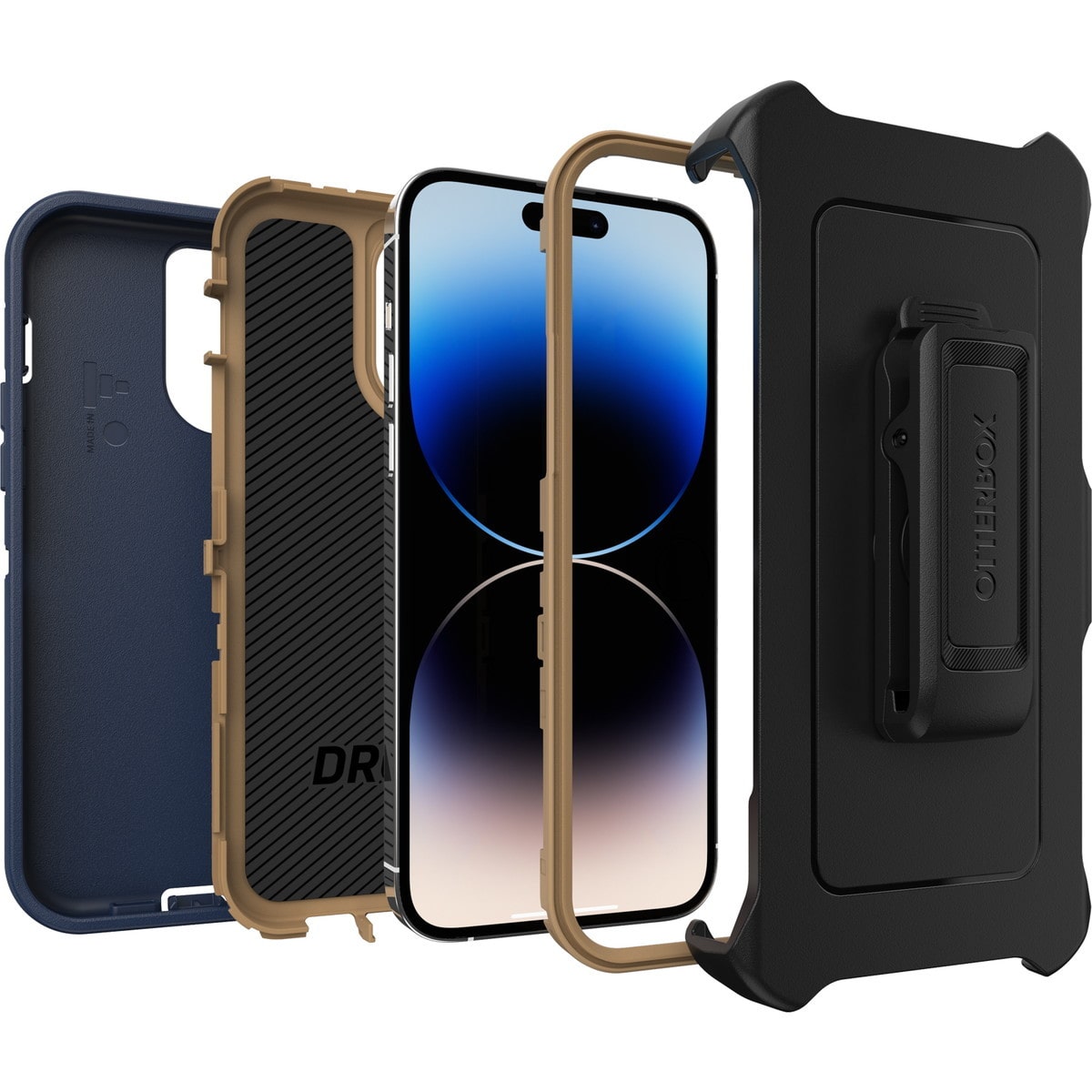 [OUTLET] iPhone 14 Pro Max スマホケース スマホカバー ホルスタークリップ/スタンド付 ブルースエードシューズ(ネイビー) OtterBox[オッターボックス] DEFENDER[ディフェンダー] (77-88395)