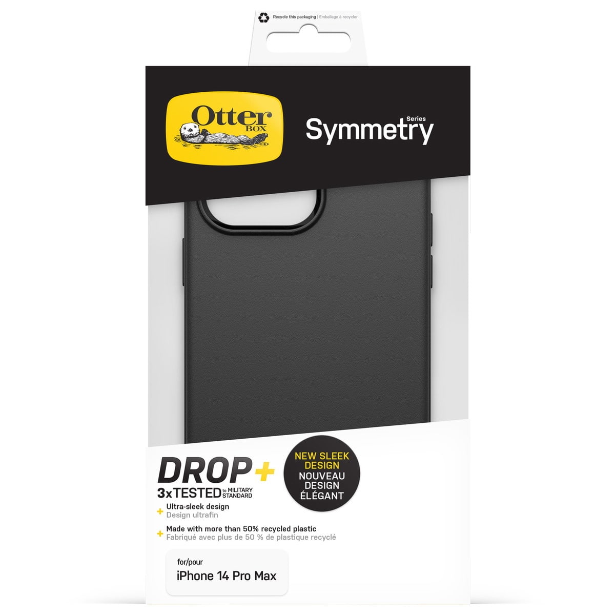 [OUTLET] iPhone 14 Pro Max スマホケース スマホカバー Black(ブラック) OtterBox[オッターボックス] Symmetry[シンメトリー] (77-88521)