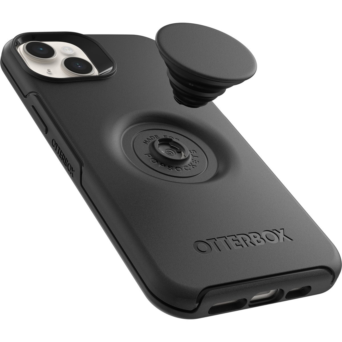 [OUTLET] iPhone 14 Plus スマホケース スマホカバー スマホグリップ/スマホスタンド内蔵 Black(ブラック) OtterBox[オッターボックス] OTTER+POP Symmetry[オッター・ポップ シンメトリー] (77-88743)