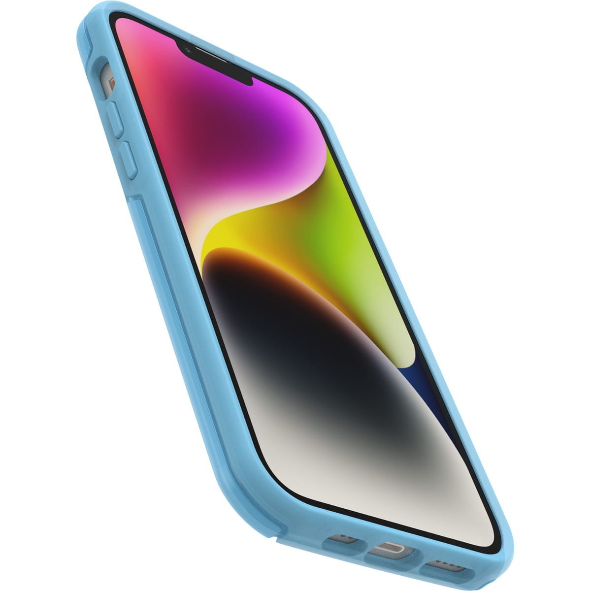 [OUTLET] iPhone 14 Plus スマホケース スマホカバー スマホグリップ/スマホスタンド内蔵 シアン(ブルー) OtterBox[オッターボックス] OTTER+POP Symmetry[オッター・ポップ シンメトリー] (77-88783)