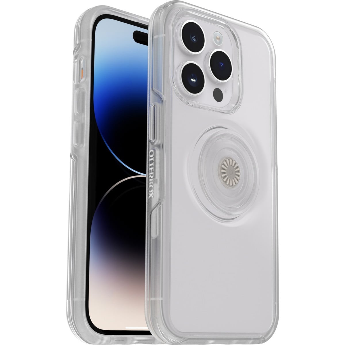 [OUTLET] iPhone 14 Pro スマホスマホケース スマホカバー スマホグリップ/スマホスタンドスタンド内蔵 Clear(クリア) OtterBox[オッターボックス] OTTER + POP Symmetry[オッター・ポップ シンメトリー] (77-88796)