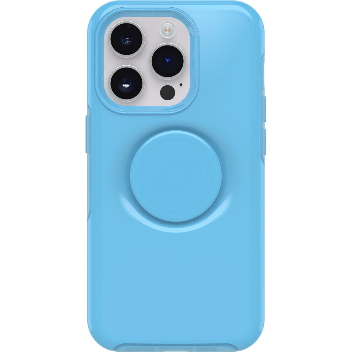 [OUTLET] iPhone 14 Pro スマホケース スマホカバー スマホグリップ/スマホスタンド内蔵 シアン(ブルー) OtterBox[オッターボックス] OTTER+POP Symmetry[オッター・ポップ シンメトリー] (77-88802)