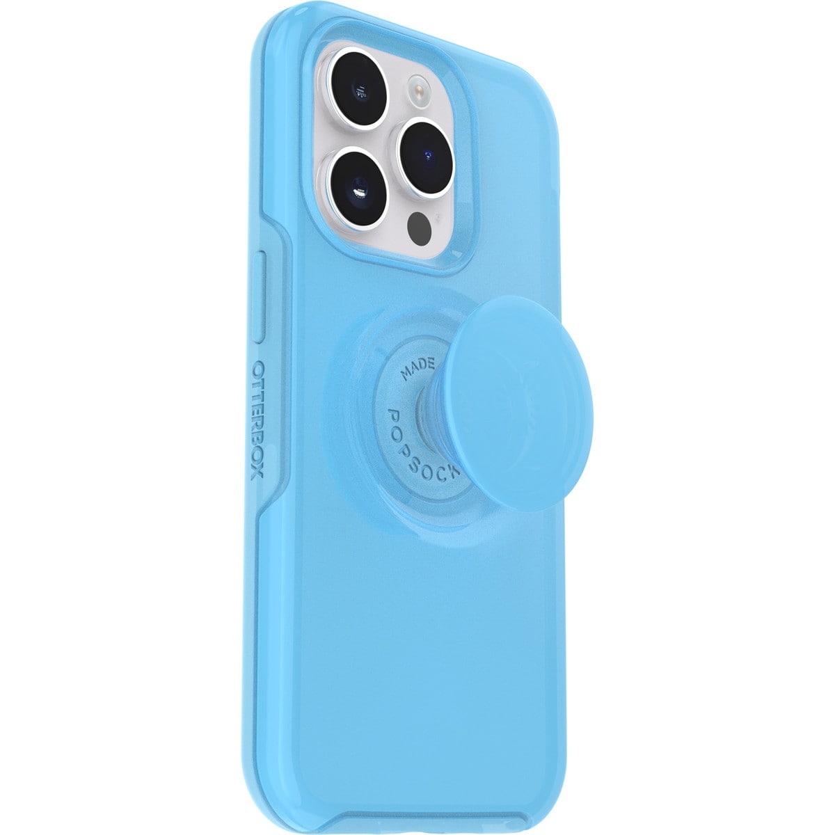 [OUTLET] iPhone 14 Pro スマホケース スマホカバー スマホグリップ/スマホスタンド内蔵 シアン(ブルー) OtterBox[オッターボックス] OTTER+POP Symmetry[オッター・ポップ シンメトリー] (77-88802)