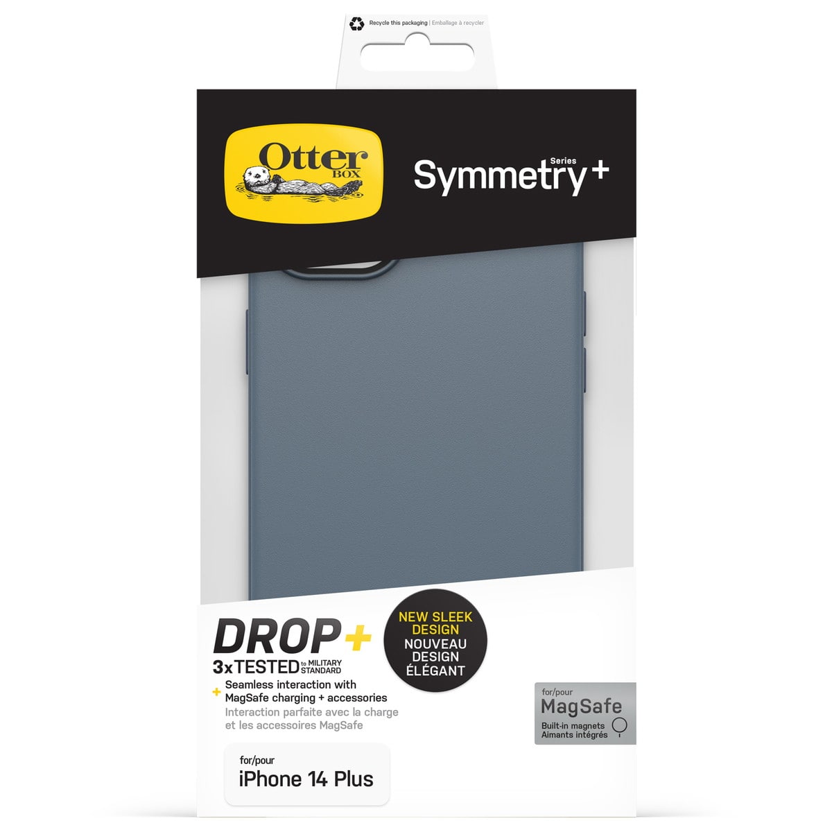 [OUTLET] iPhone 14 Plus スマホケース スマホカバー MagSafe対応 ブルーティフル(ブルーグレー) OtterBox[オッターボックス] Symmetry PLUS[シンメトリー プラス] (77-89004)