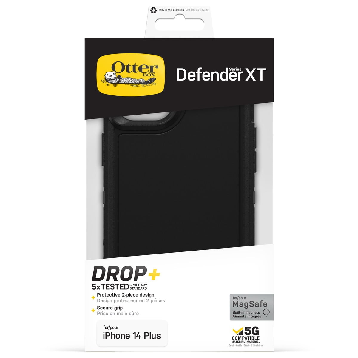 [OUTLET] iPhone 14 Plus スマホケース スマホカバー 耐衝撃 MILスペック MagSafe対応 Black(ブラック) OtterBox[オッターボックス] DEFENDER[[ディフェンダー] XT (77-89107)