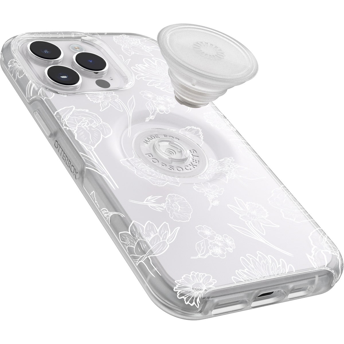 [OUTLET] iPhone 14 Pro Max スマホスマホケース スマホカバー スマホグリップ/スマホスタンドスタンド内蔵 Clear/flower(クリア/フラワー) OtterBox[オッターボックス] OTTER + POP Symmetry[オッター・ポップ シンメトリー] (77-89736)