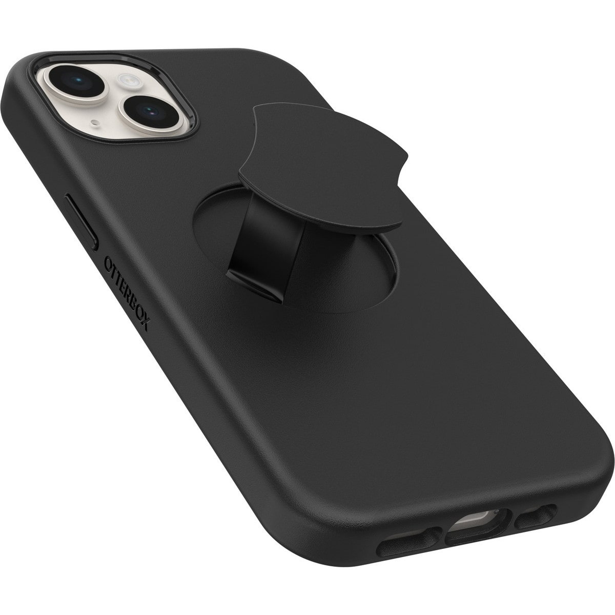 [OUTLET] iPhone 14 スマホケース スマホカバー グリップ＆スタンド内蔵 MagSafe対応 耐衝撃 Black(ブラック) OtterBox[オッターボックス] OtterGrip Symmetry[オッターグリップ シンメトリー] (77-89851)