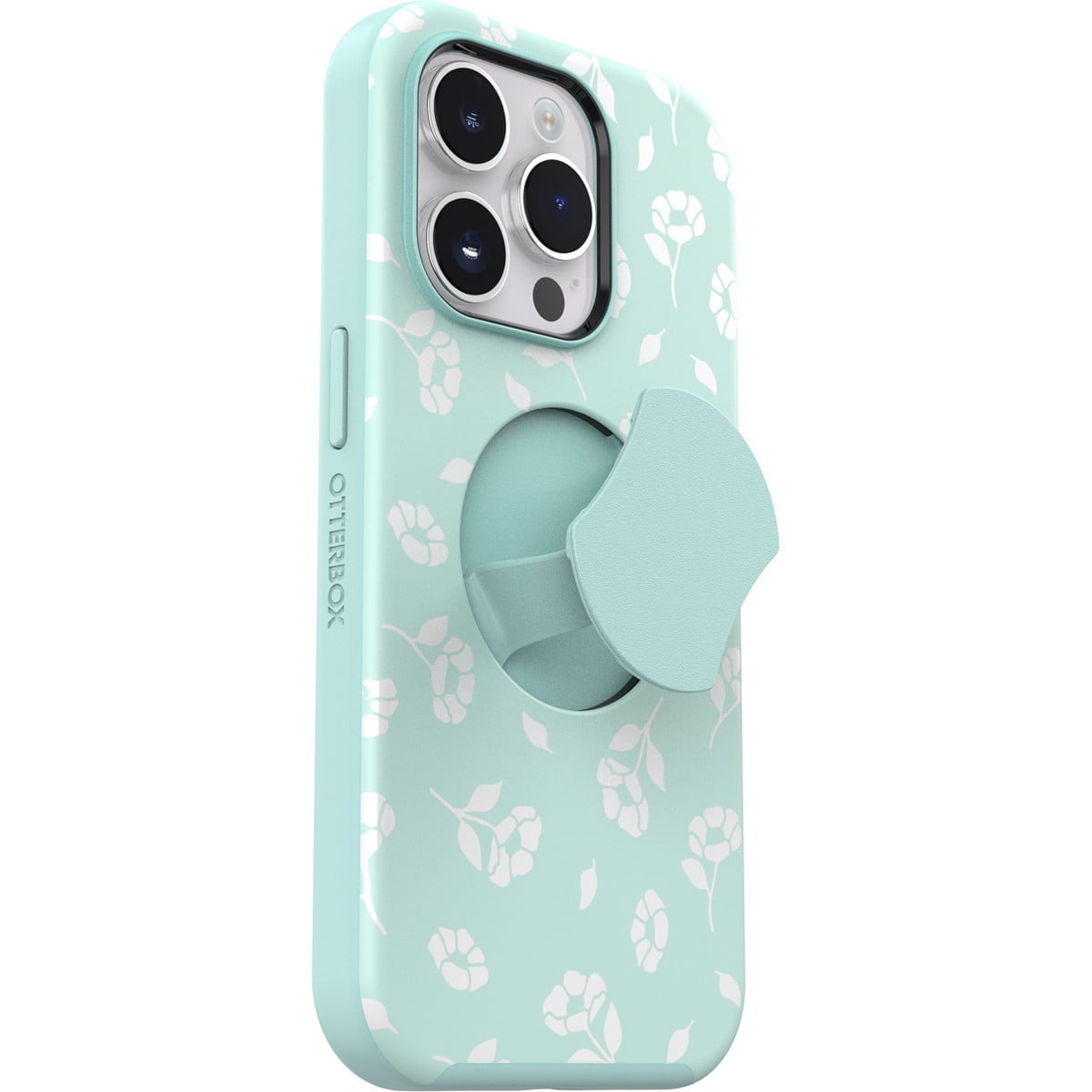[OUTLET] iPhone 14 Pro スマホケース スマホカバー グリップ＆スタンド内蔵 MagSafe対応 耐衝撃 ポピーバイザシー(グリーン/花柄) OtterBox[オッターボックス] OtterGrip Symmetry[オッターグリップ シンメトリー] (77-89890)