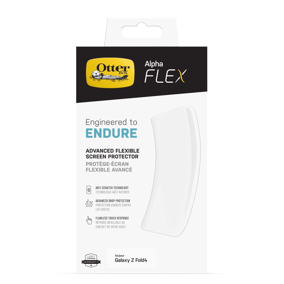 [OUTLET] Galaxy Z Fold4  フィルム Alpha Flex 耐衝撃 OtterBox オッターボックス (77-90092)