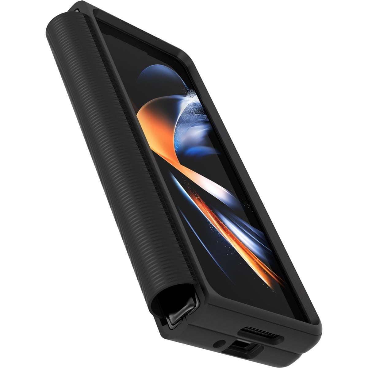 [OUTLET] Galaxy Z Fold4 ケース Symmetry Flex 耐衝撃 ブラック OtterBox オッターボックス (77-90490)