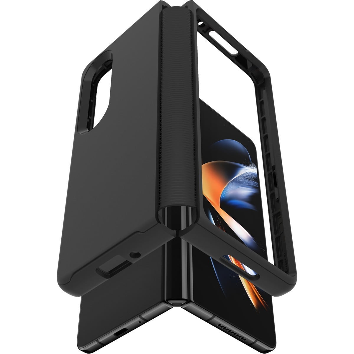 [OUTLET] Galaxy Z Fold4 ケース Symmetry Flex 耐衝撃 ブラック OtterBox オッターボックス (77-90490)