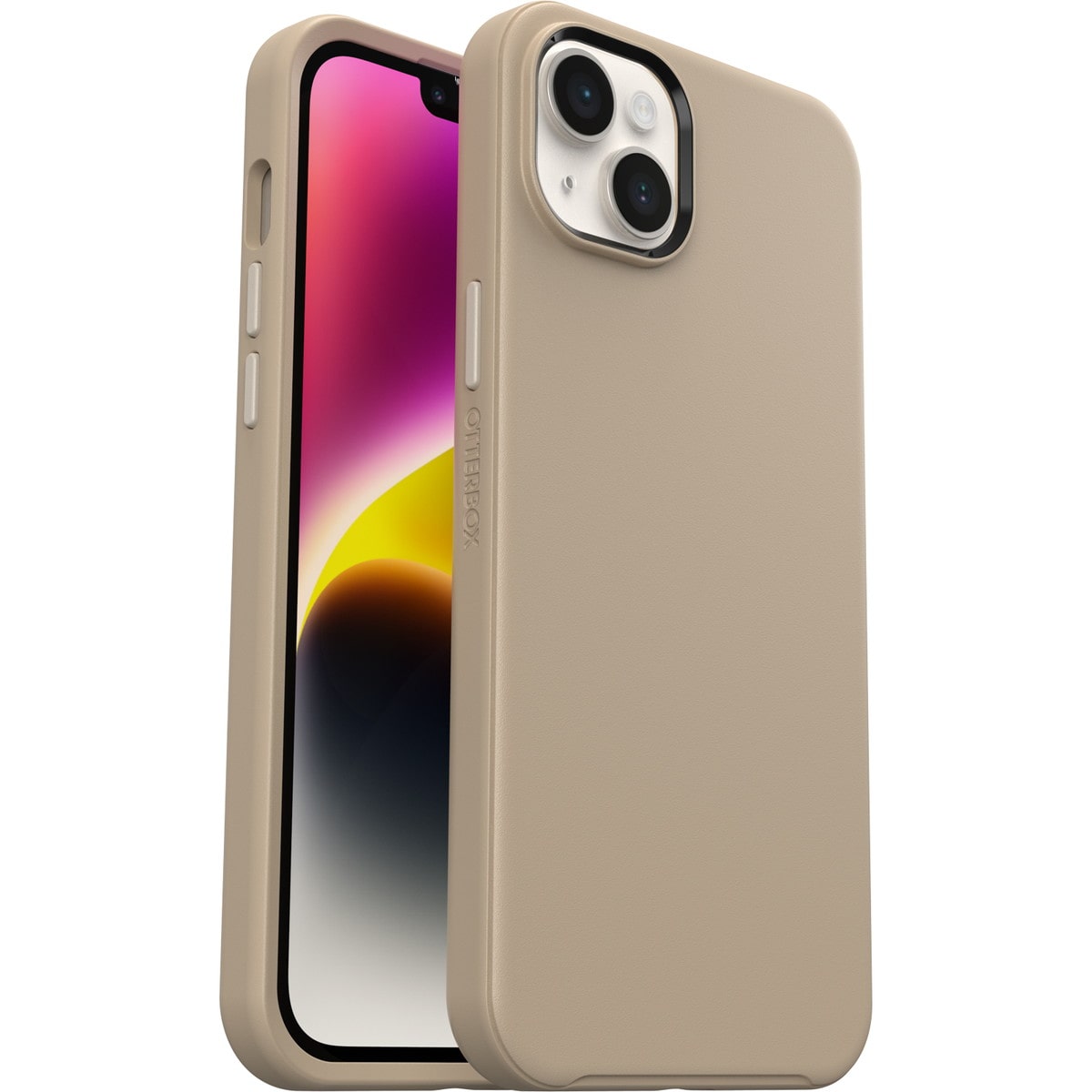 [OUTLET] iPhone 14 Plus スマホケース スマホカバー MagSafe対応 耐衝撃 ドントイーブンチャイ(ベージュ) OtterBox[オッターボックス] Symmetry Plus[シンメトリー プラス] (77-90727)
